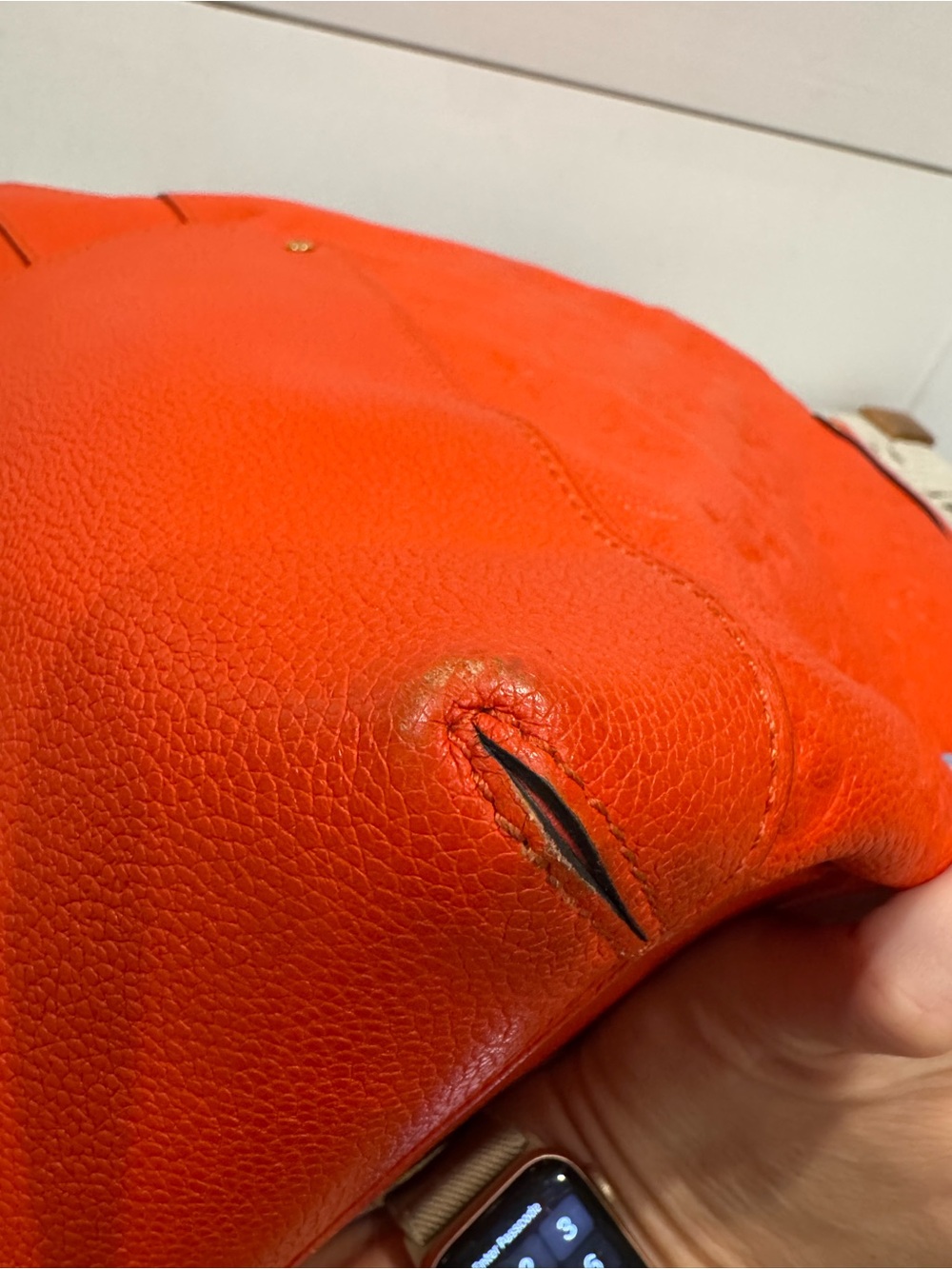Louis Vuitton orange Bagatelle Monogram Empreinte Leather Hobo bag - Picture 11 of 16